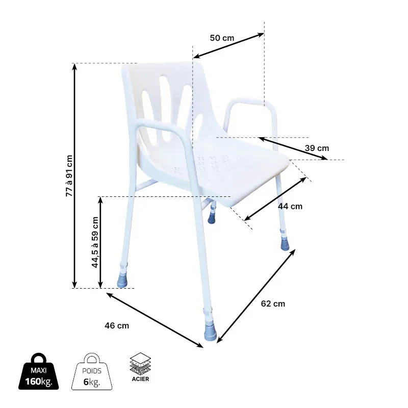 Chaise de douche
